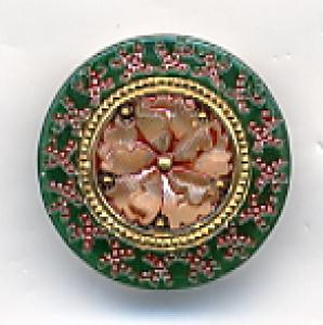 Susan Clarke Originals Czech Glass Button (GL1587)